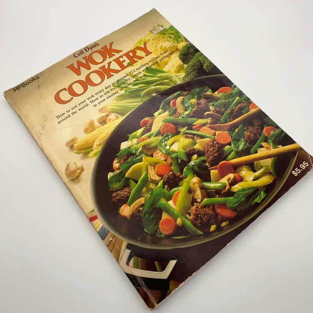 Vintage Ceil Dyer Wok‎ Cookery Cookbook 1977 HPBooks Stir Fry Oriental Recipes